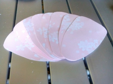 Pocket Sized Hand Fan - cut out the design and repeat with the other 7