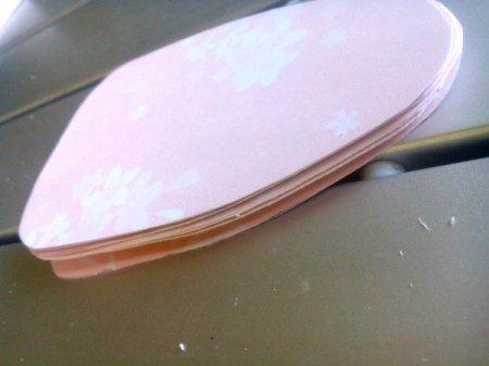 Pocket Sized Hand Fan - stack leaving one piece aside