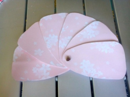 Pocket Sized Hand Fan - spread out the layers and use the two layer section as a handle