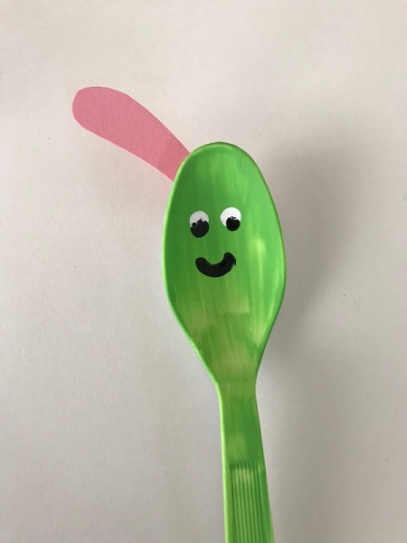 Butterfly Spoons - one antenna in place