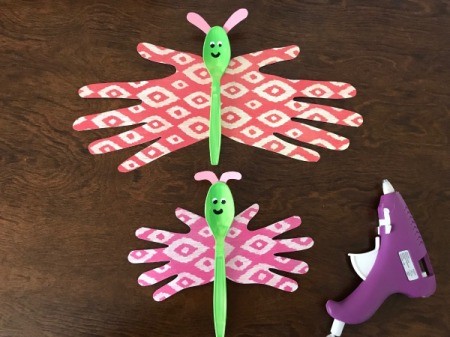Butterfly Spoons - hot glue the back of the spoon to the butterfly