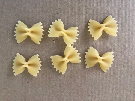 Butterfly Card - bowtie pasta