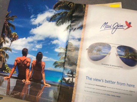 Butterfly Card - search for magazine photos for the front of the card