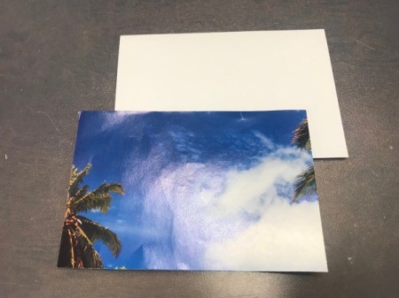 Butterfly Card - magazine page and card front