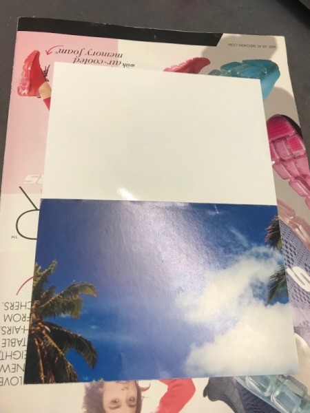 Butterfly Card - glue it down