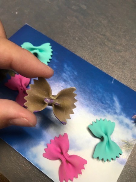 Butterfly Card - glue your "butterflies" down