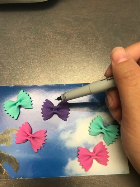 Butterfly Card - add antennae with a Sharpie