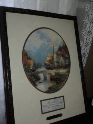 Value of a Thomas Kinkade Mountain Chapel Painting