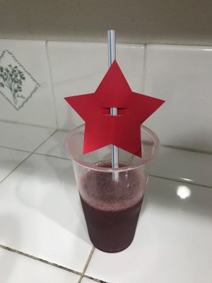 Star Straw - star straw in a drink glass