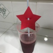 Star Straw - star straw in a drink glass