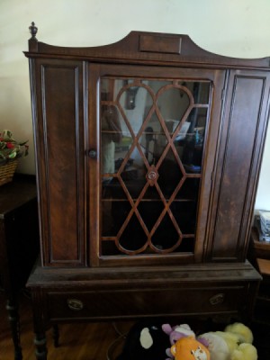Value of a Vintage Dining Room Set - china cabinet