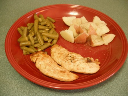 Grilled Chicken on dinner plate