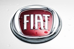 Wet Fiat emblem.