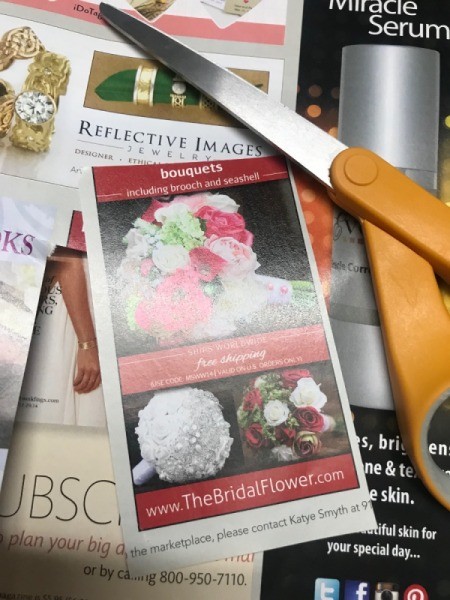 Floral Framed Collage - search for the photos in your magazine you will be using