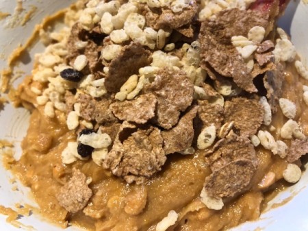 cereal flakes added to batter