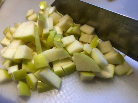 chopped apple