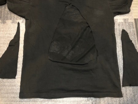 Corset-Back T-shirt - cut the flaps off