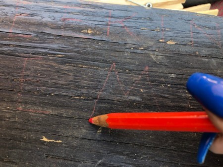 Laundry Room Sock Matching Sign - once the paint is dry outline the letters with a pencil to center them