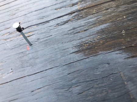 Laundry Room Sock Matching Sign - tightly wrap wire several times around the first nail in the top row