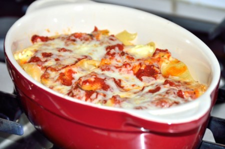 cooked stuffed shells
