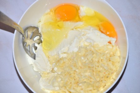 eggs added to cheeses