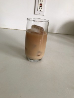 How to Brew Coffee in a Percolator - glass of iced coffee