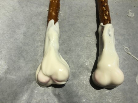 dipped pretzel stick