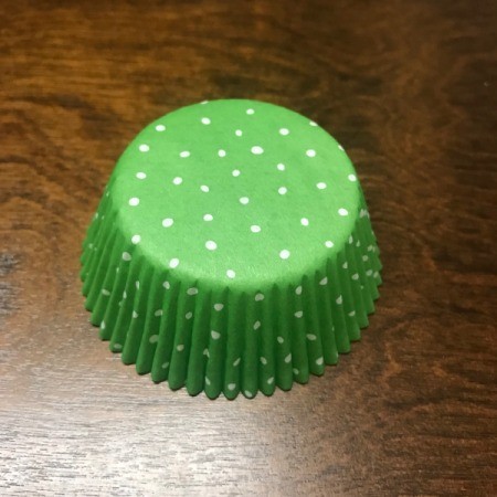 Easy Turtle Craft for Kids - green cup cake liner with tiny