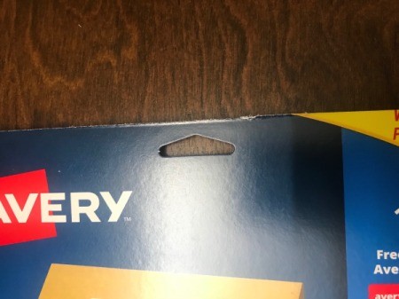 Hanging Folder - hole on back