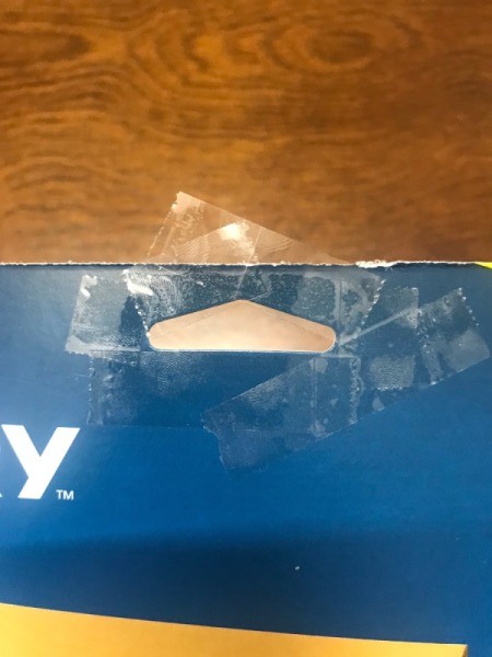 Hanging Folder - taped all of the way around