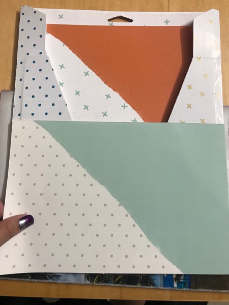 Hanging Folder - envelope covered in decorative paper