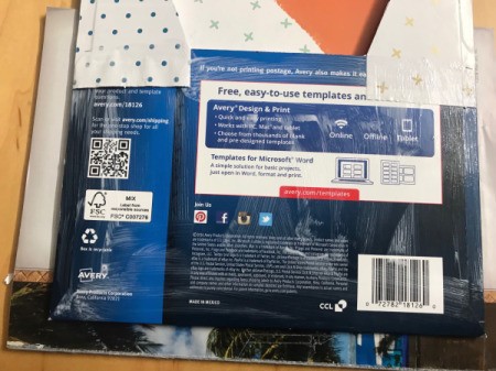 Hanging Folder - mod podge spread on the outside