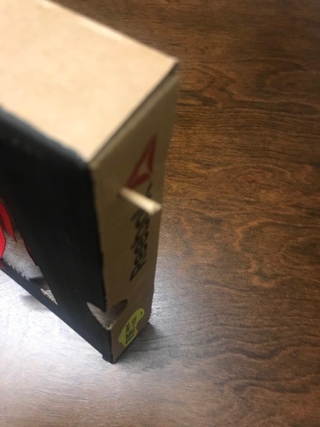 How to Make a Shoebox Theater - trim excess off the kabob sticks