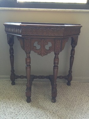 Value of a Mersman Table - ornate small wall table