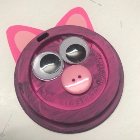 Recycled Coffee Lid Animals