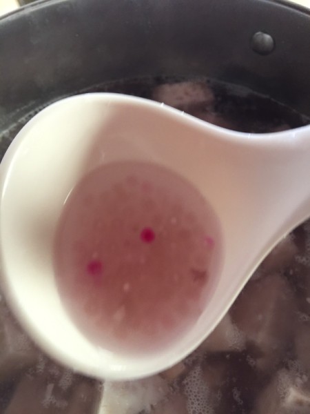 Tapioca in taro and bananas