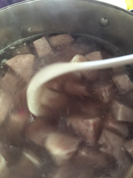 pan of taro and tapioca