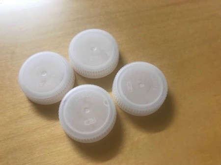 Matching Game Made with Water Bottle Caps - caps