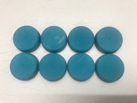 Matching Game Made with Water Bottle Caps - paint and allow to dry