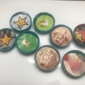Matching Game Made with Water Bottle Caps