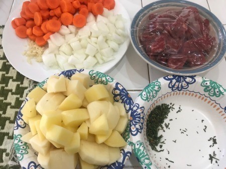 prepared vegetables