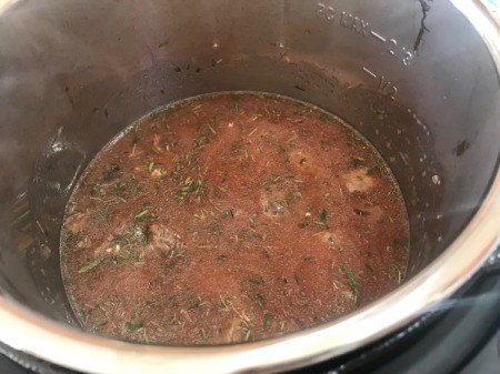 water and seasoning added to beef