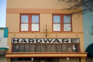 Old Hardware store front.