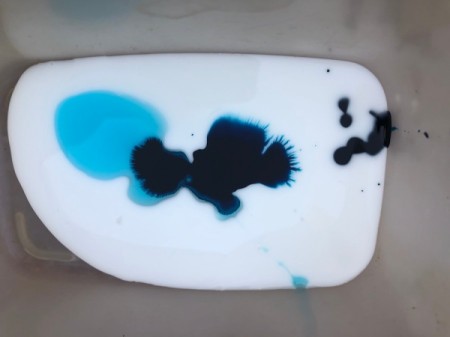 Homemade Window Clings - mix glue, dish soap, and coloring in a bowl