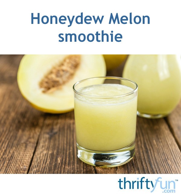 Honeydew Smoothie Recipe ThriftyFun