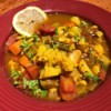 bowl of Moroccan Vegetable and Bean Soup