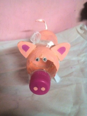 Piggy Bank with Money Separator - finished piggy bank