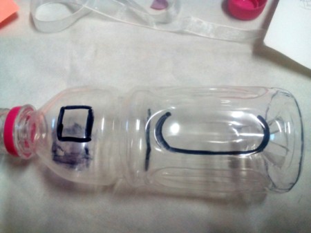 Piggy Bank with Money Separator - on the other side draw a square and an oval