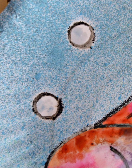 Under the Sea Kids Craft - add a touch of blue to the bubbles