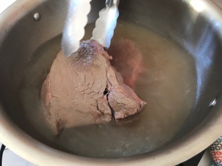 boiling meat